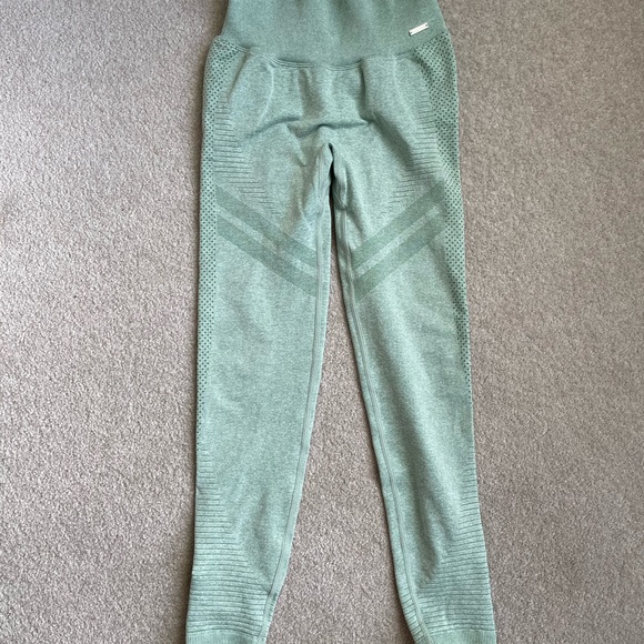 Lilias green scrunch leggings - Picture 6 of 11